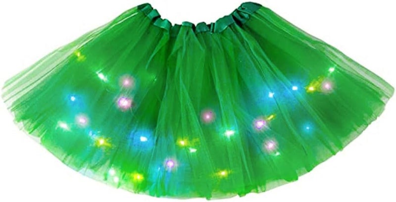 TWINKLEDE Light Up Tutu Skirt Led Tulle Tutus Glow Running Dance Costume Skirts for Women - Image 1